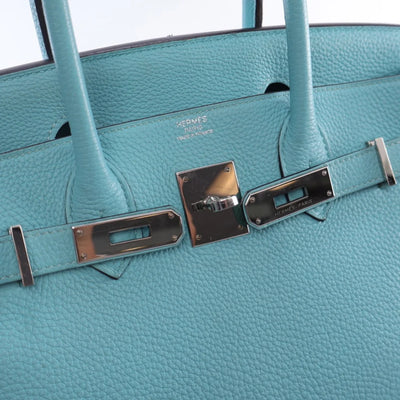 Hermes Bleu Atoll Togo Birkin 30