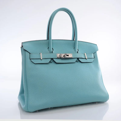 Hermes Bleu Atoll Togo Birkin 30